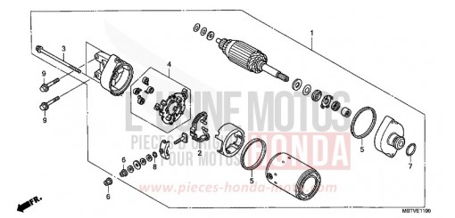 MOTEUR DE DEMARRAGE XL1000VAB de 2011